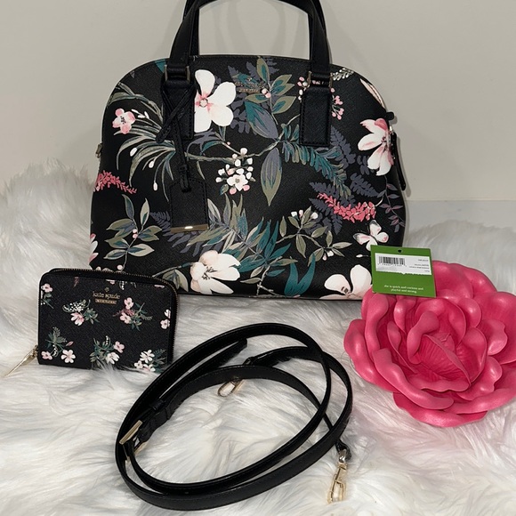 Kate Spade ♠️ botanical Lottie and wallet set